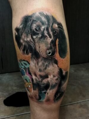 Tatuaje realista de mascota