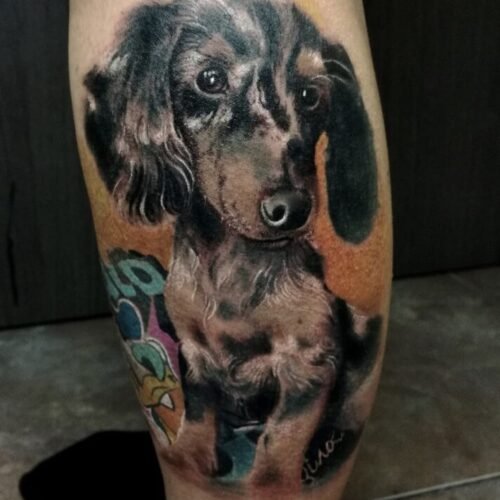 Tatuaje realista de mascota